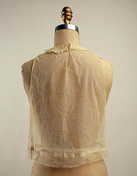 Chemisette, cotton, American