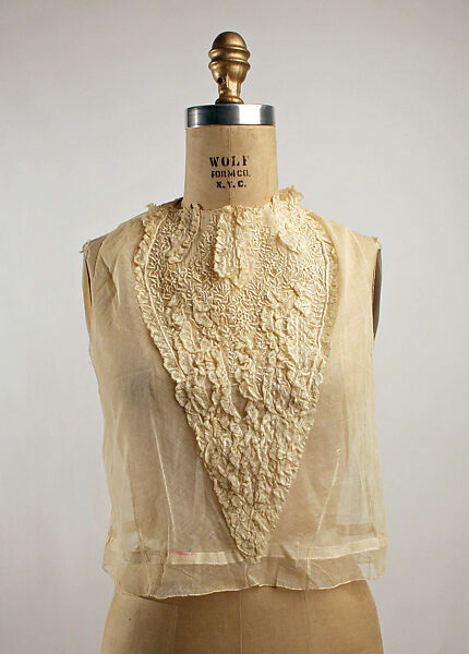 Chemisette, cotton, American 