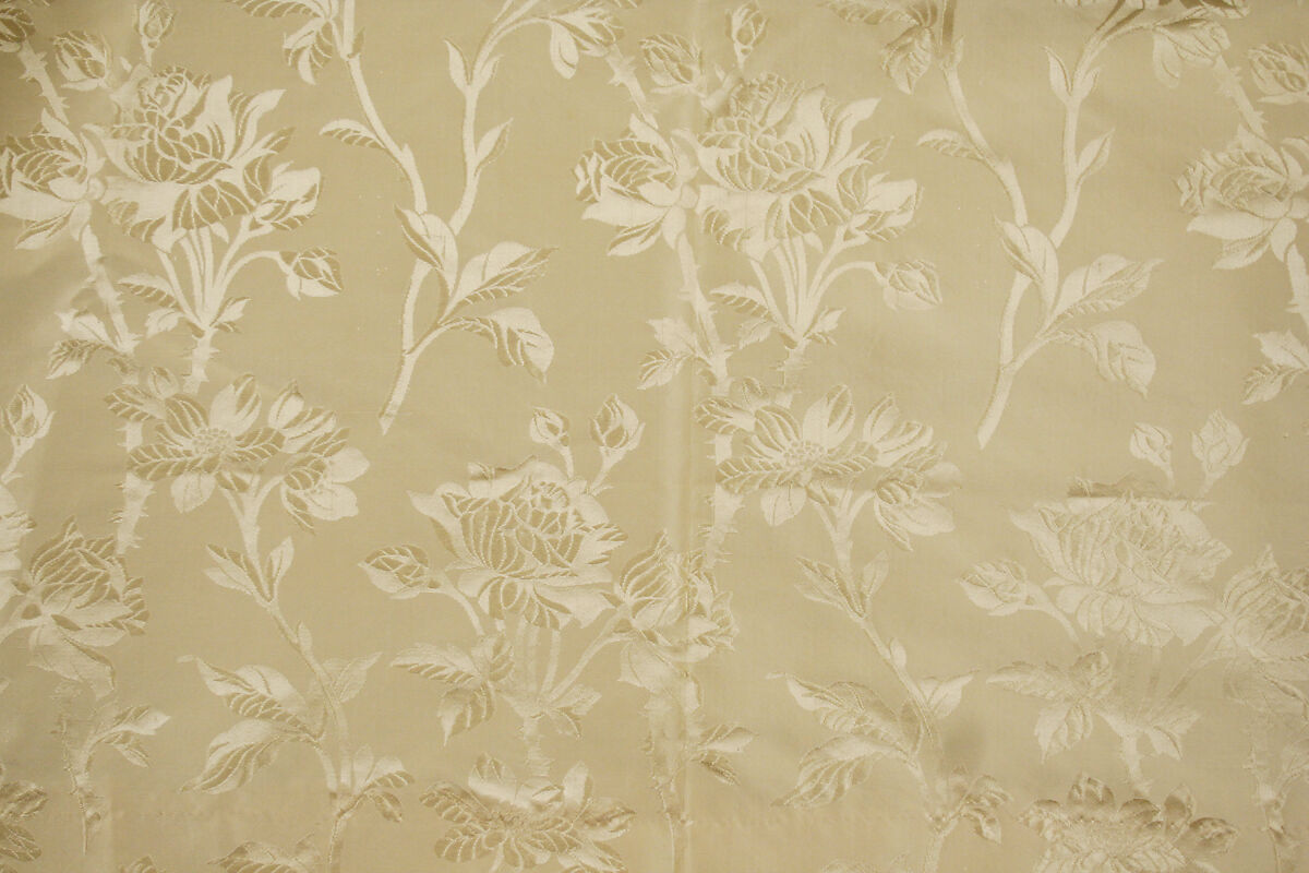 Wedding dress, silk, American or European