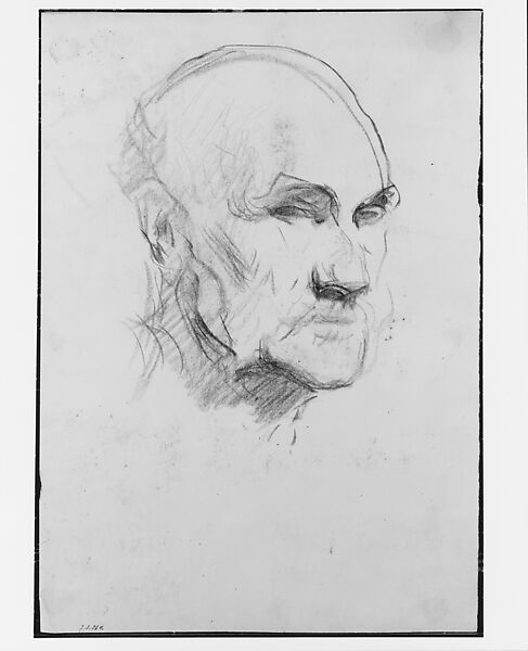 Hercules Brabazon Brabazon, John Singer Sargent (American, Florence 1856–1925 London), Graphite on off-white wove paper, American