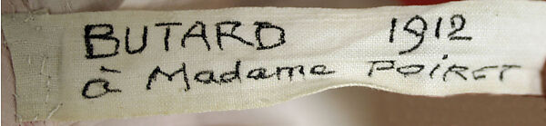 Butard, Paul Poiret (French, Paris 1879–1944 Paris), a, b) linen, French