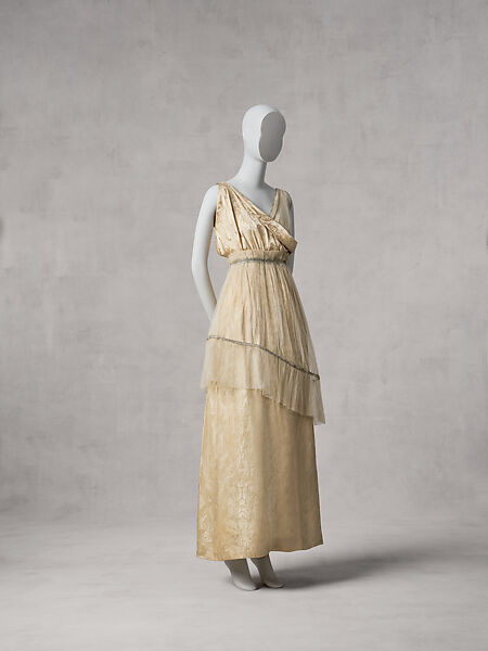 "Théâtre des Champs-Élysées", Paul Poiret (French, Paris 1879–1944 Paris), a,c-e) silk, rhinestones; b) silk; f, g) silk, leather, French