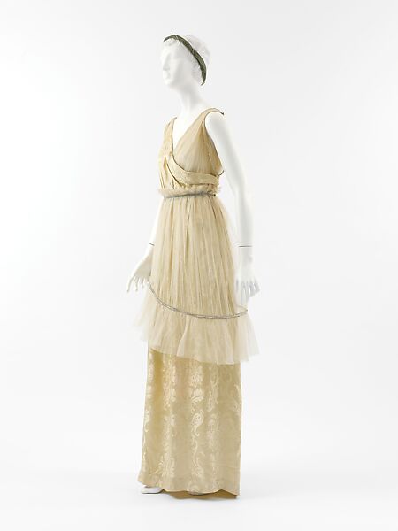 "Théâtre des Champs-Élysées", Paul Poiret (French, Paris 1879–1944 Paris), a,c-e) silk, rhinestones; b) silk; f, g) silk, leather, French