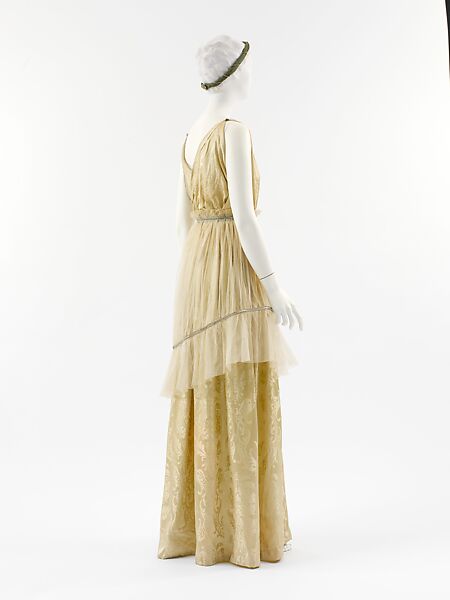 "Théâtre des Champs-Élysées", Paul Poiret (French, Paris 1879–1944 Paris), a,c-e) silk, rhinestones; b) silk; f, g) silk, leather, French