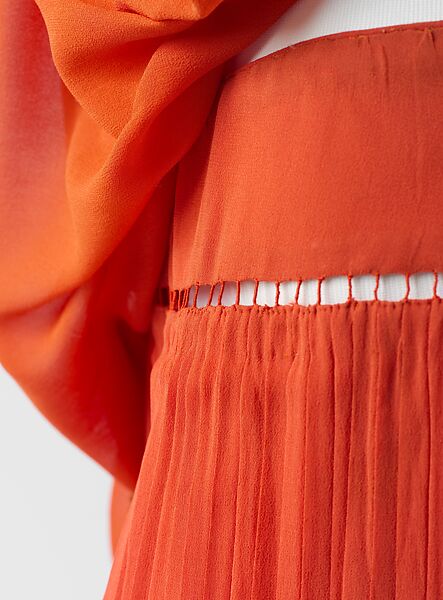 Evening ensemble, Paul Poiret (French, Paris 1879–1944 Paris), a, b) silk; c) silk, enamel, French