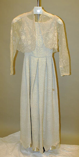 Wedding ensemble, Joan "Tiger" Morse (1932–1972), cotton, American 