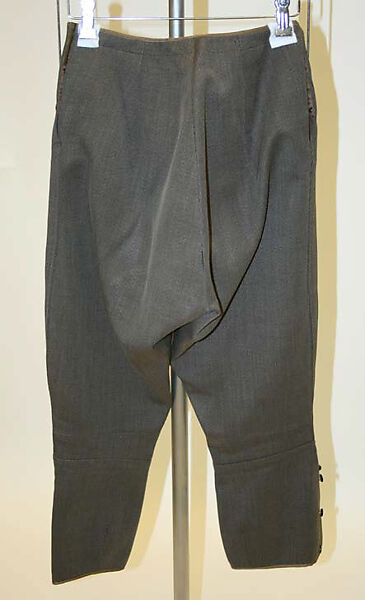 Riding habit, wool, cotton, British