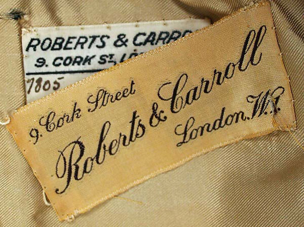 Riding habit, Roberts &amp; Carroll (British), wool, British