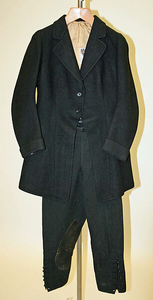 Riding habit, wool, British 