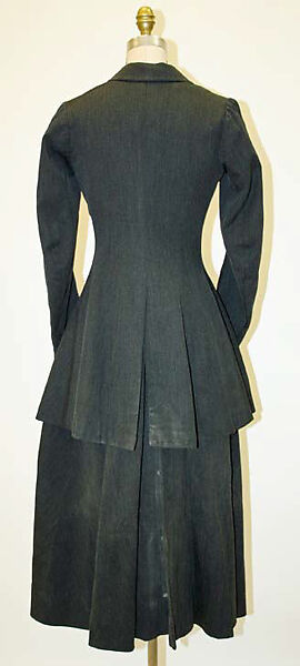 Riding habit, wool, American or European