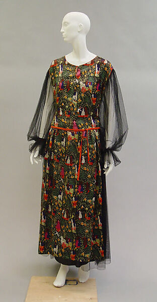 "Bois de Boulogne", Paul Poiret (French, Paris 1879–1944 Paris), a–c) silk, French