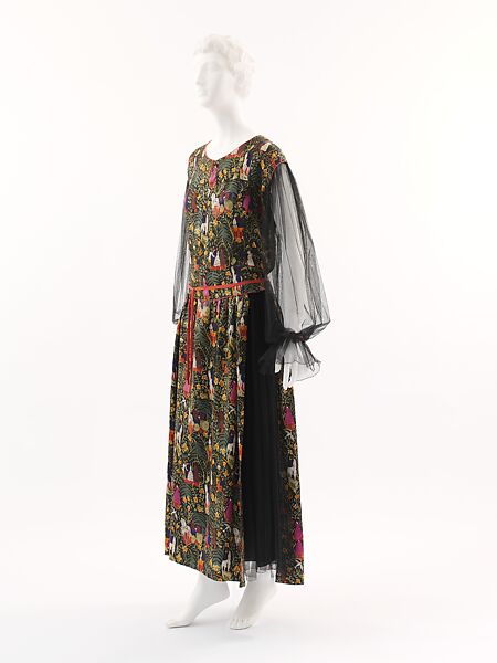 "Bois de Boulogne", Paul Poiret (French, Paris 1879–1944 Paris), a–c) silk, French 