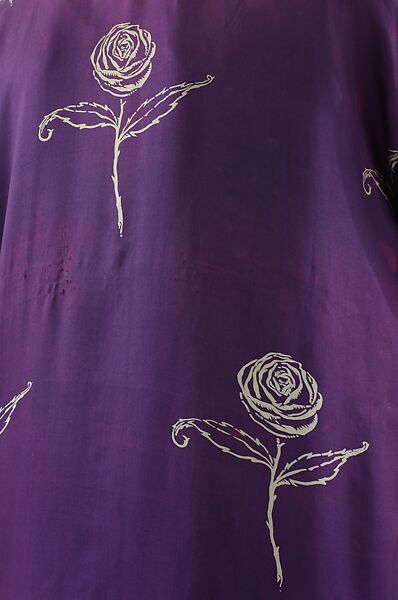 "La Rose d'Iribe", Paul Poiret (French, Paris 1879–1944 Paris), (a)silk
(b) linen, wool, cotton, French