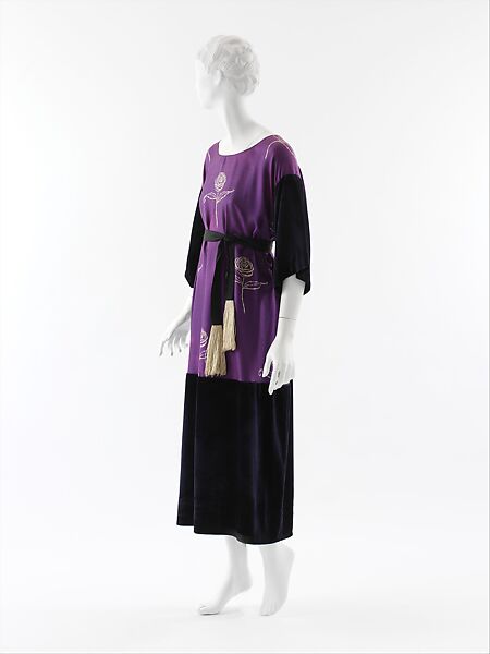 "La Rose d'Iribe", Paul Poiret  French, (a)silk<br/>(b) linen, wool, cotton, French