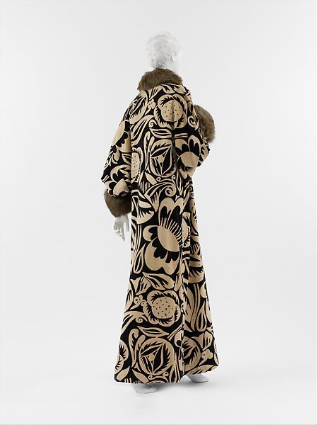 "La Perse", Paul Poiret (French, Paris 1879–1944 Paris), cotton, silk, metallic thread, fur, French