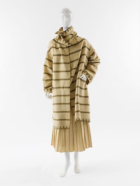 Coat, Paul Poiret  French, wool, rayon, French