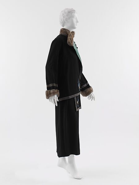 "Steppe", Paul Poiret (French, Paris 1879–1944 Paris), silk, wool, fur, cotton, French