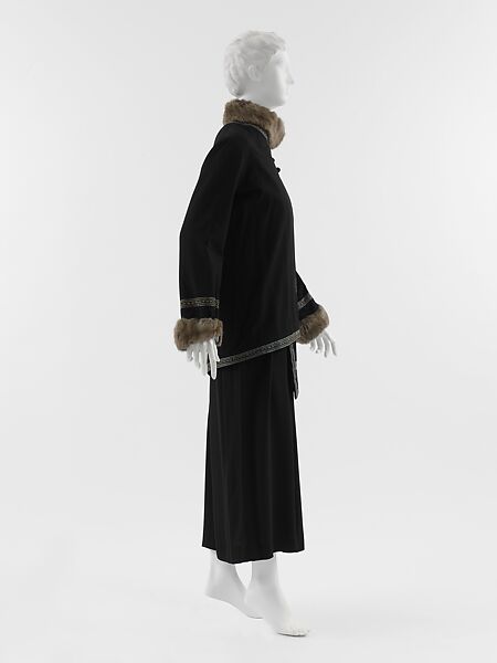 "Steppe", Paul Poiret (French, Paris 1879–1944 Paris), silk, wool, fur, cotton, French