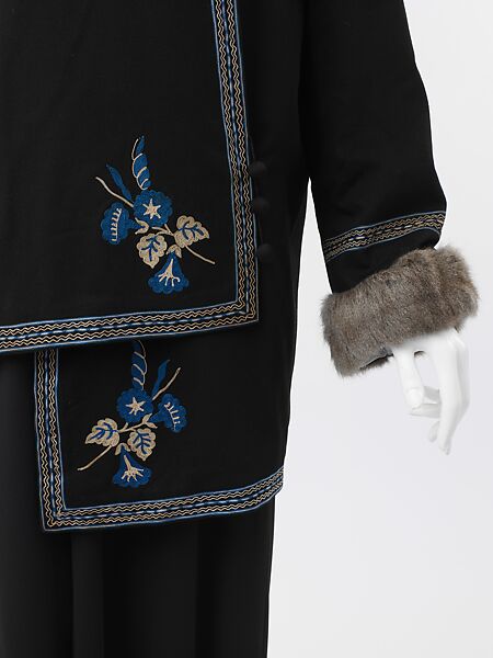 "Steppe", Paul Poiret (French, Paris 1879–1944 Paris), silk, wool, fur, cotton, French