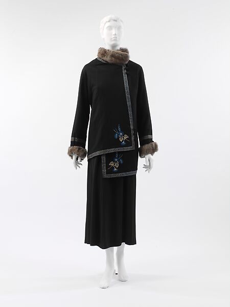 "Steppe", Paul Poiret (French, Paris 1879–1944 Paris), silk, wool, fur, cotton, French
