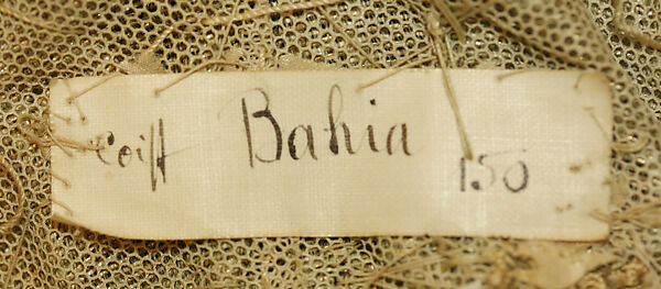 "Bahia", Paul Poiret (French, Paris 1879–1944 Paris), silk, metallic thread, jet, glass, silver, cotton, French