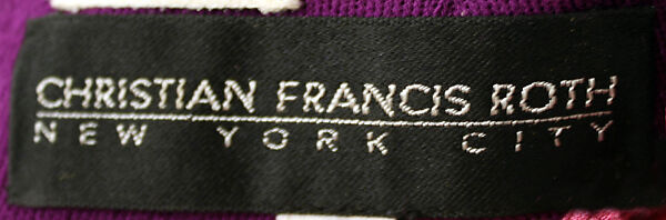 Dress, Christian Francis Roth (American, born 1969), wool, American