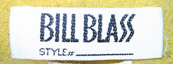 Ensemble, Bill Blass Ltd. (American, founded 1970), a) wool, metal; b) wool, silk, American