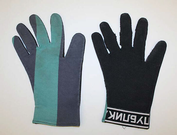 Gloves, Jean Paul Gaultier (French, born 1952), a,b) cotton, synthetic, French 