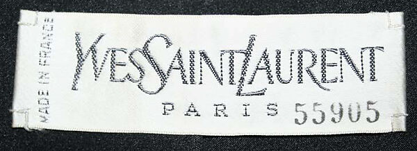 Suit, Yves Saint Laurent (French, founded 1961), a, b) wool, silk, plastic; c,d) leather; e) silk, French