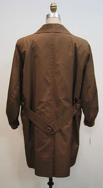 Coat, Yves Saint Laurent (French, founded 1961), a) silk, synthetic blend, plastic; b) wool, silk; c,d) synthetic blend, French
