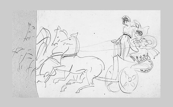 Lifeboats on Davits (from Scrapbook), John Singer Sargent (American, Florence 1856–1925 London), Graphite on off-white wove paper, American