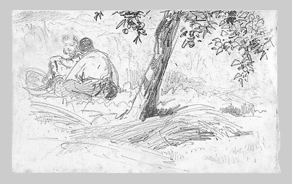 Lifeboats on Davits (from Scrapbook), John Singer Sargent (American, Florence 1856–1925 London), Graphite on off-white wove paper, American