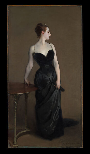 Madame X (Madame Pierre Gautreau), John Singer Sargent (American, Florence 1856–1925 London), Oil on canvas, American 