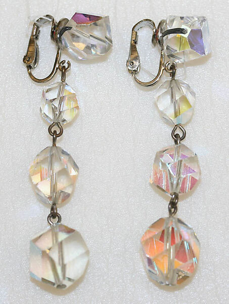 Jewelry set, crystal, American
