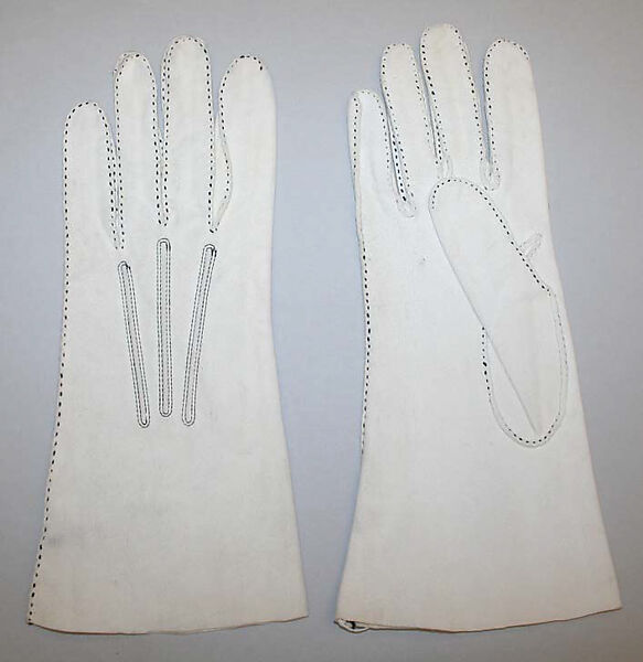 Gloves, leather, French 