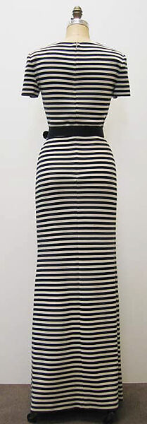 Dress, Oscar de la Renta, LLC. (American, founded 1965), a) wool; b) silk, enamel, metal, leather, American