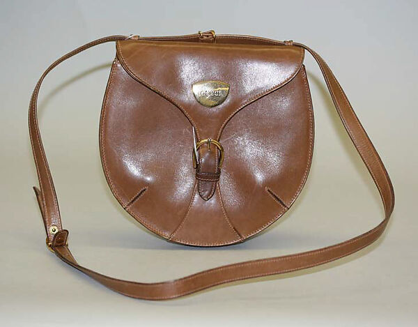 Purse, Gucci (Italian, founded 1921), a,b) leather, brass, Italian 