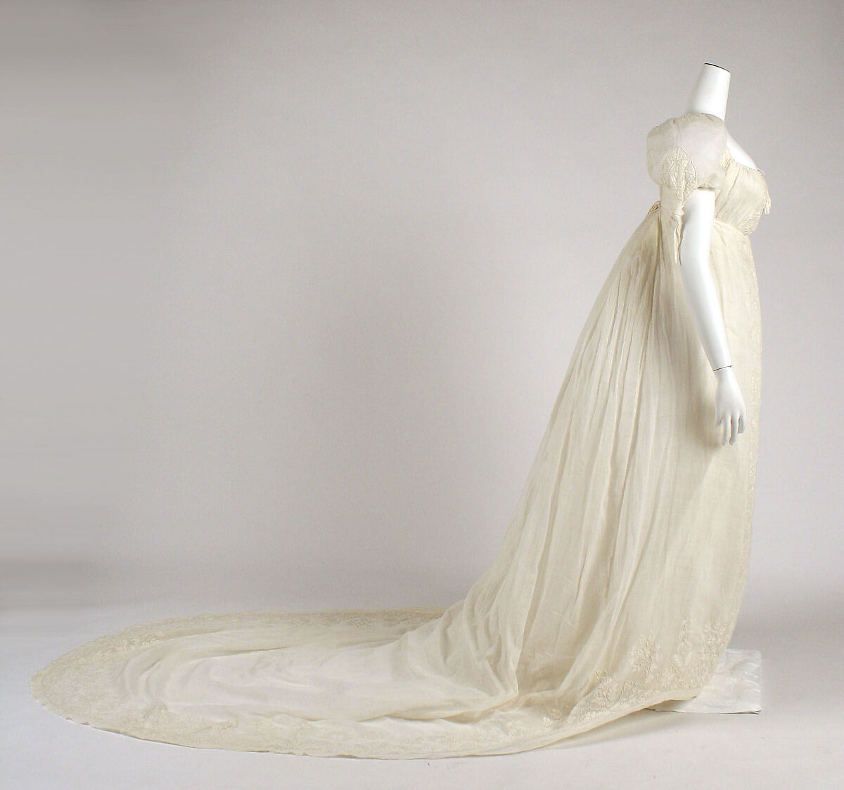 Evening dress, cotton, European