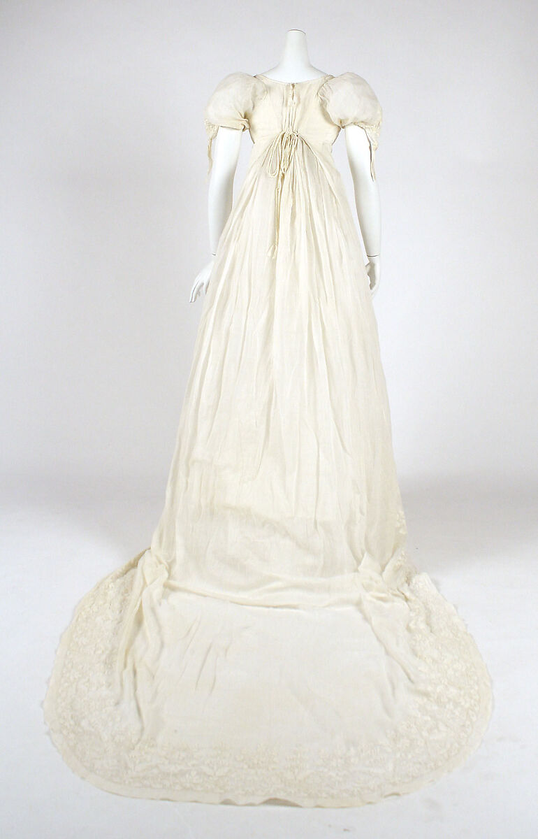 Evening dress, cotton, European
