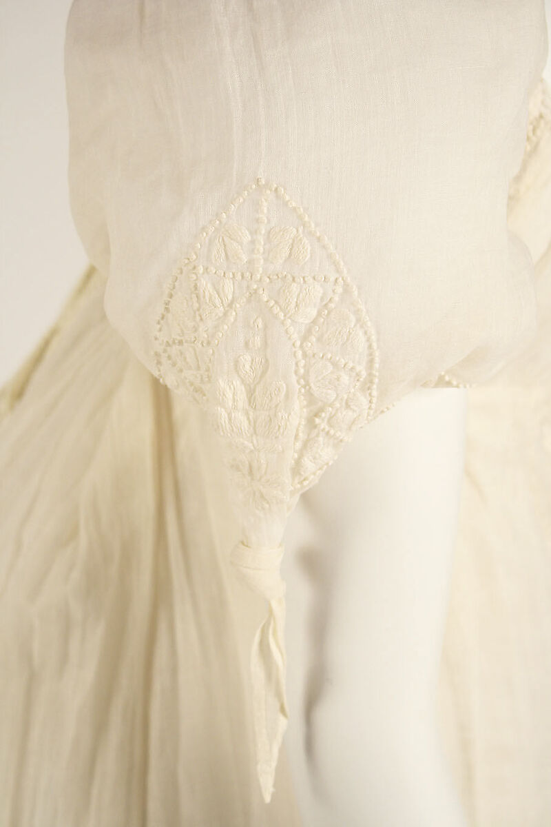 Evening dress, cotton, European