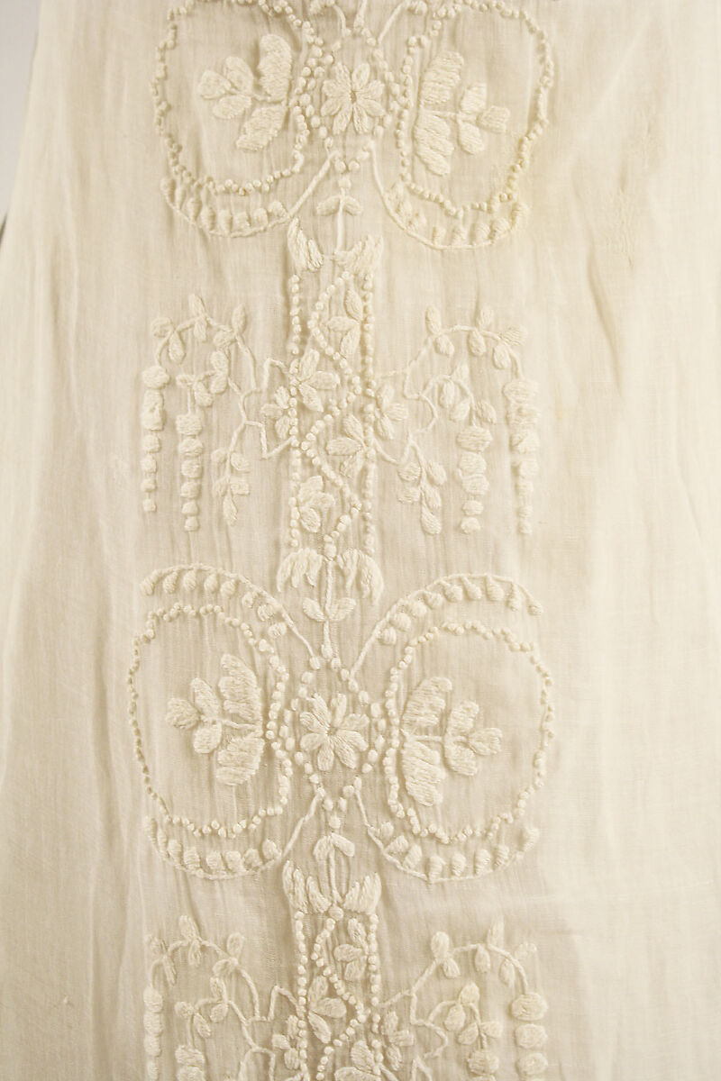 Evening dress, cotton, European
