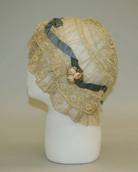 Boudoir cap, [no medium available], American or European