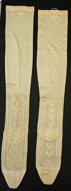 Court ensemble, silk, gold, Italian