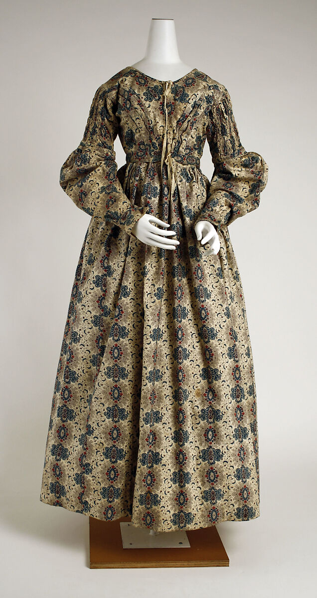 Dress, cotton, British 