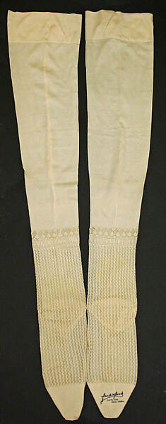Stockings, Peck &amp; Peck (American, New York, founded 1888), silk, American 