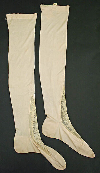 Stockings, silk, cotton, American or European 