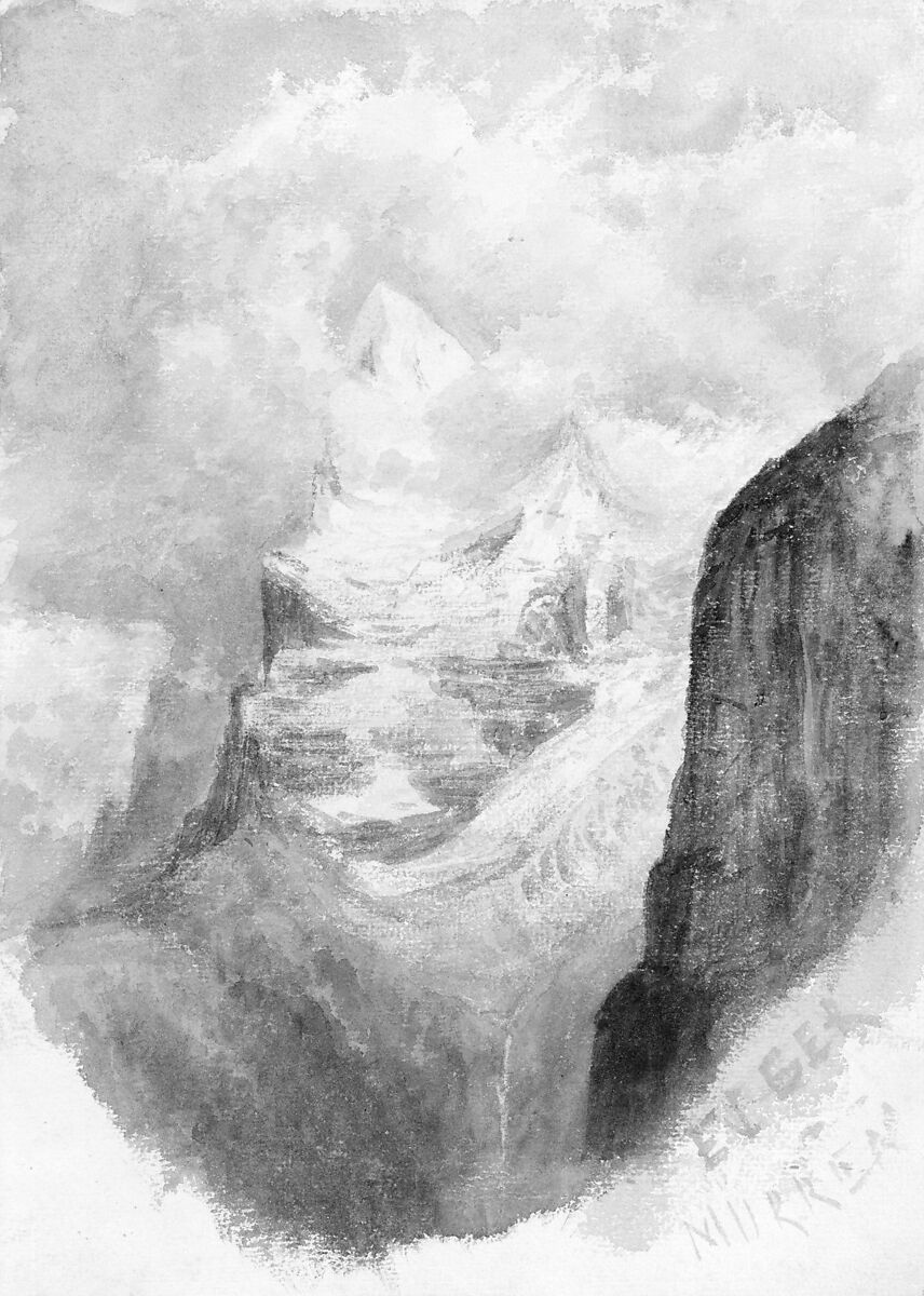 Mürren, John Singer Sargent (American, Florence 1856–1925 London), Watercolor on off-white wove paper, American