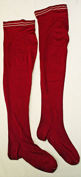Stockings, silk, probably French 