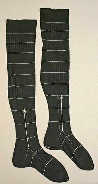 Stockings, James McCutcheon &amp; Co. (American), silk, cotton, American 