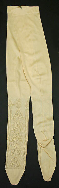 Stockings, Bon Marché (French, founded ca. 1852), silk, French 